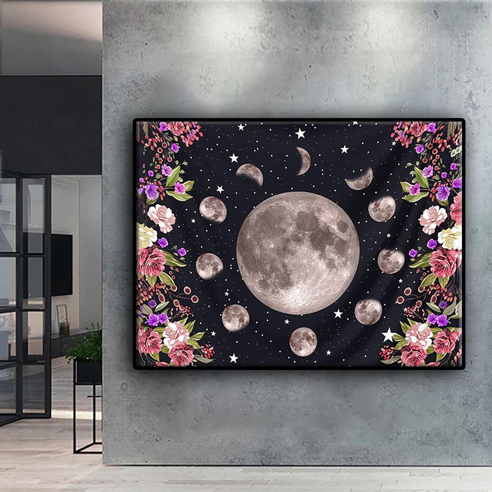 5D DIY Moon Phase Cross Stitch Rhinestones Diamond Drawing Embroidery Mosaic Home Decor