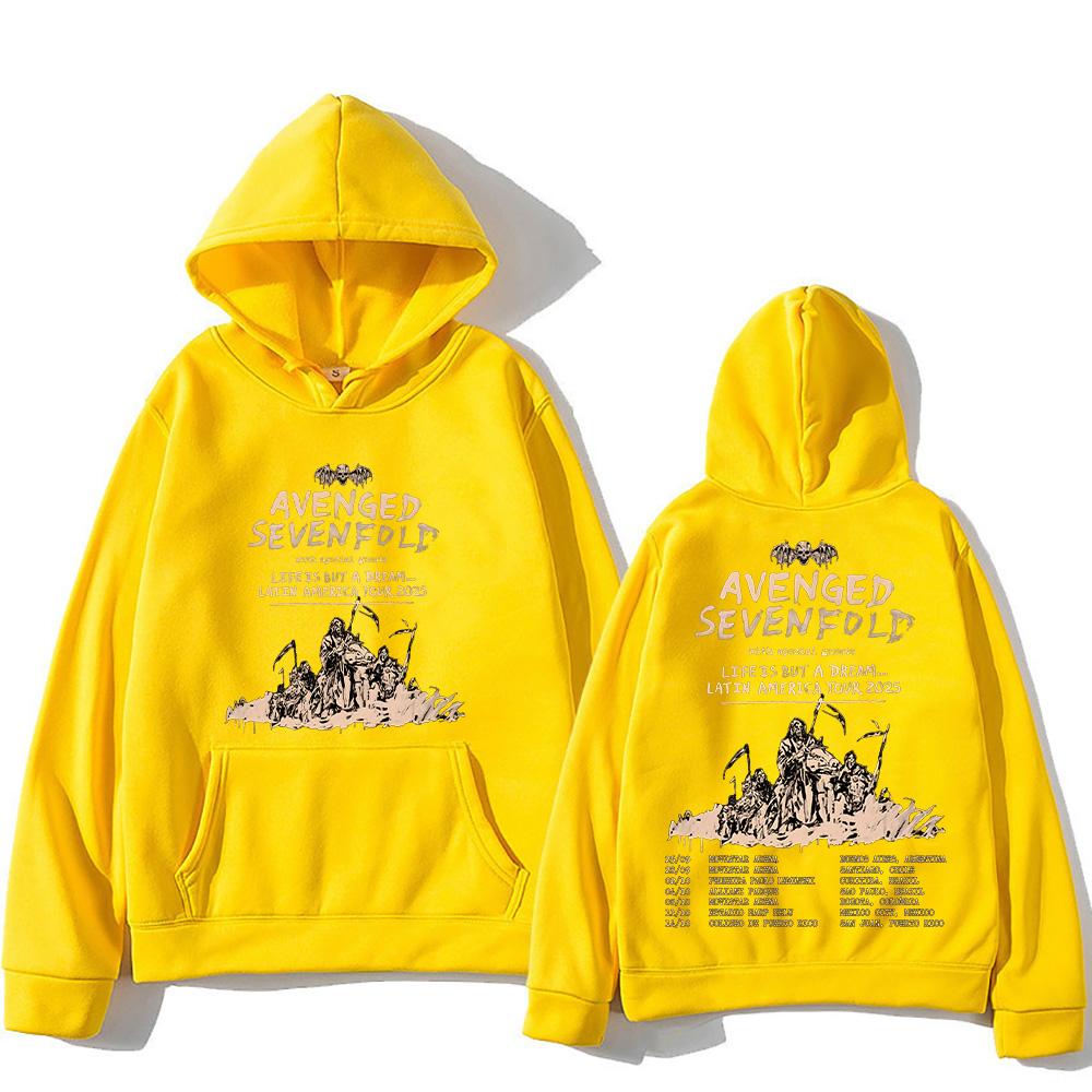 Avenged Sevenfold Hoodies Avenged Sevenfold Lateinamerika Tour Sweatshirts Neuartige Kleidung Damen Herren Lockerer Pullover