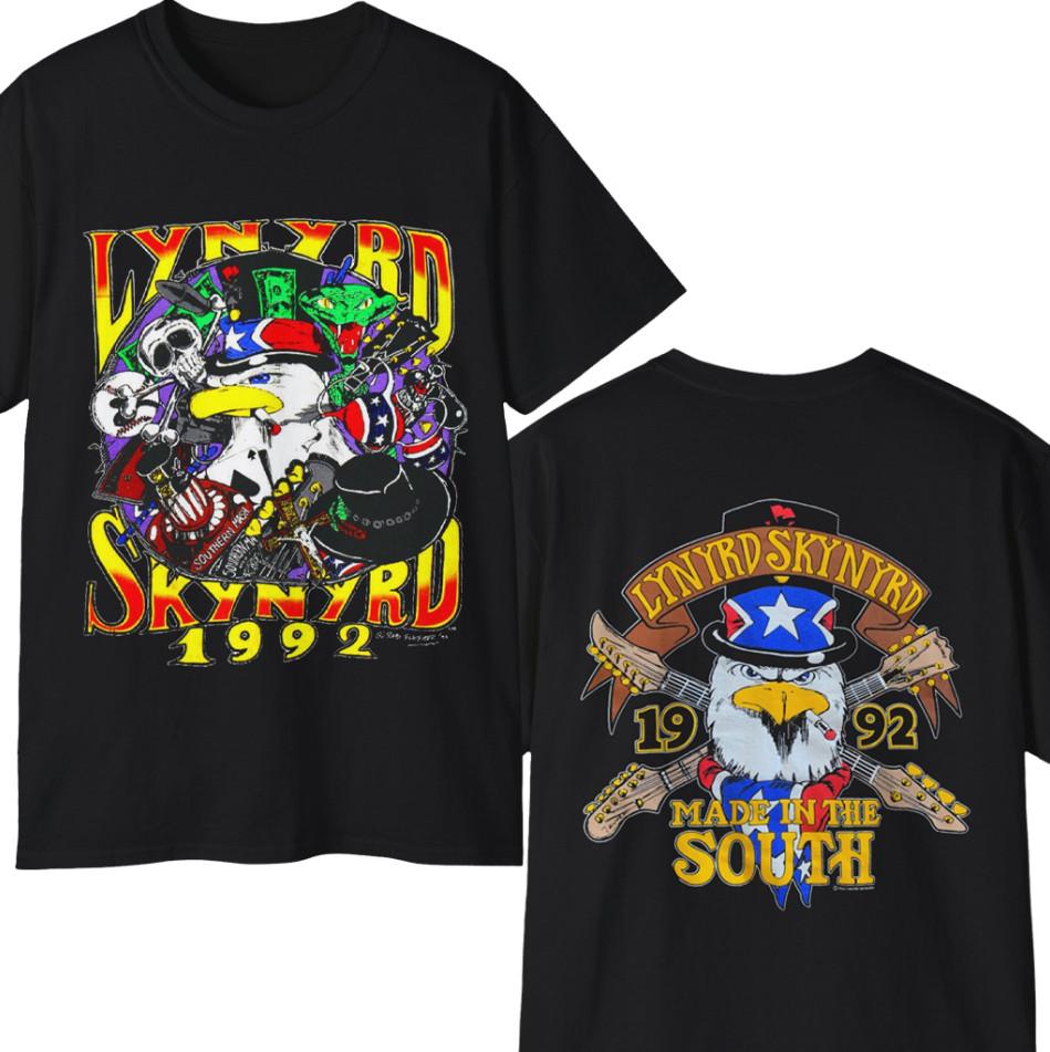 Vintage 1992 Lynyrd Skynyrd Band Tour Concert T-shirt, Size S-4XL
