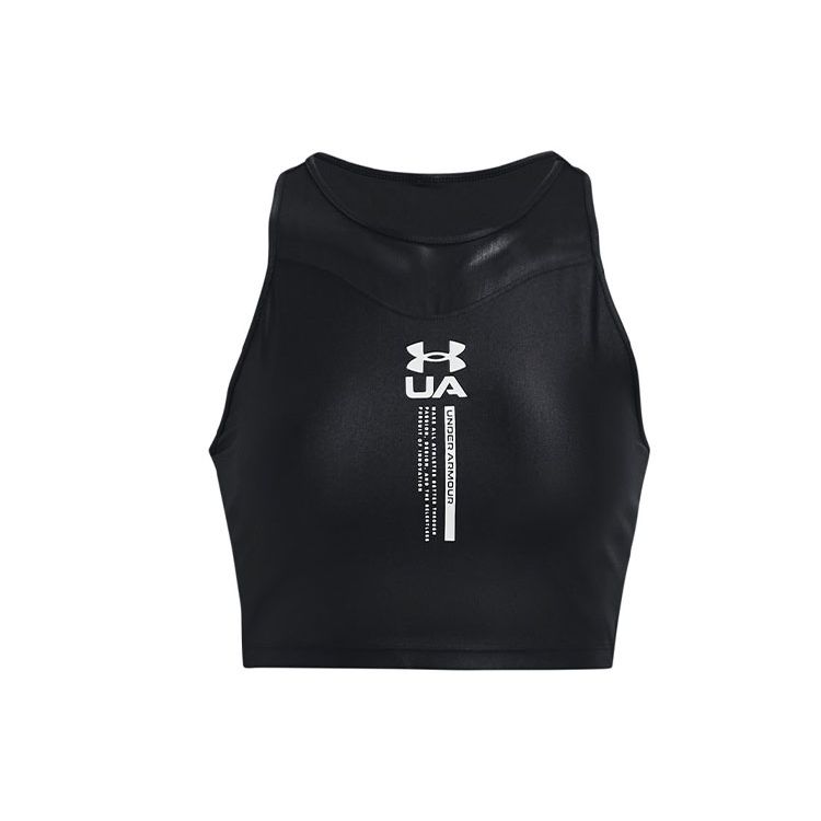 

Under Armour Iso-Chill Crop Training Tank Top женские топы черные 1361151-001 S