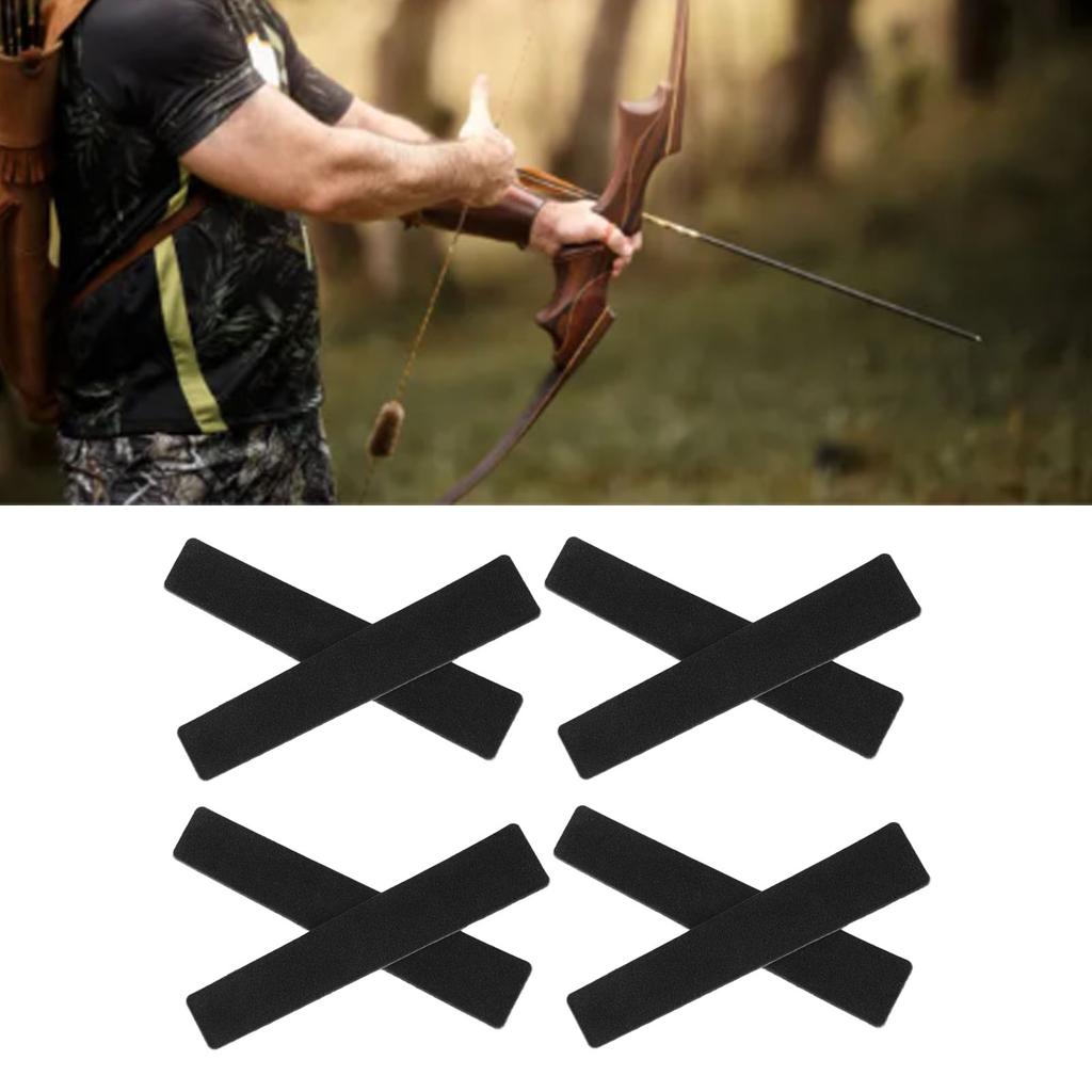 8PCS Archery Sticker Pad PU   Anti Slip Bow String Shock Absorbing Silencer Dampener for Recurve Bow