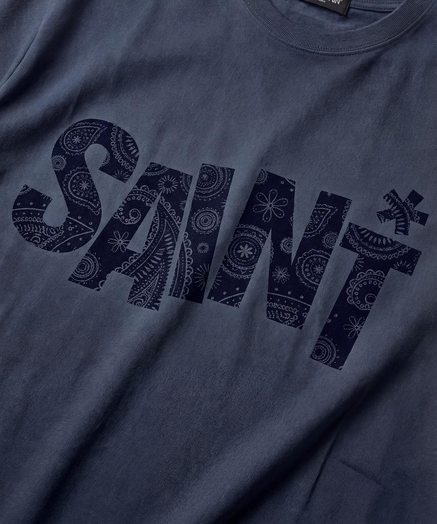 SAINTPAIN Sp Saint Pattern Short Sleeve T-Shirt Navy