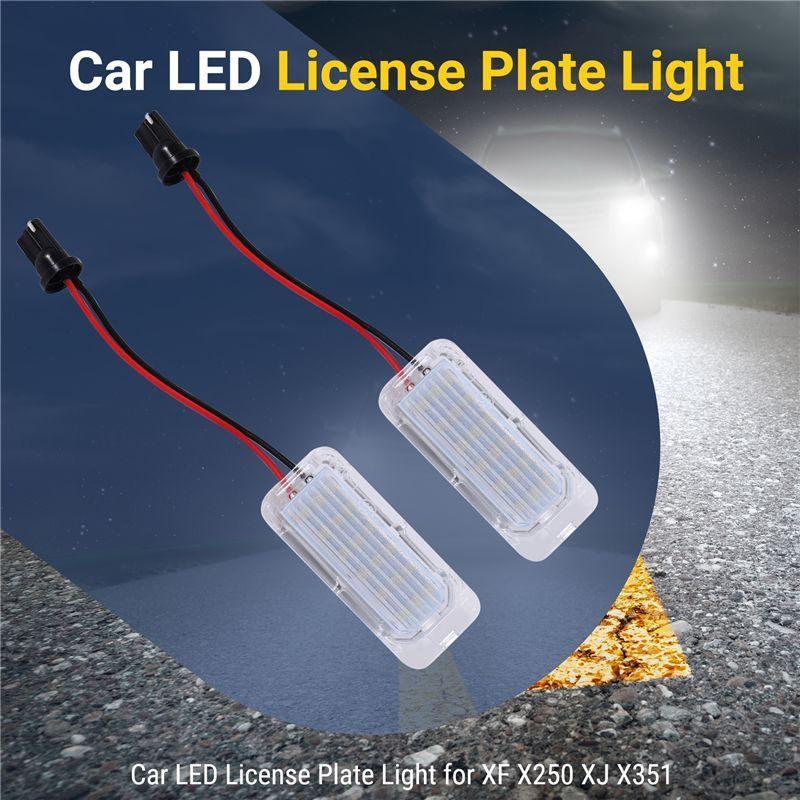 Precise Car LED License Plate Light For Jaguar XF X250 XJ X351