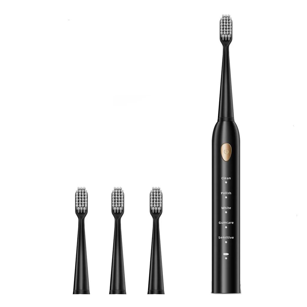 5-gear Mode Sonic Electric Toothbrush USB Charging Adult Ultrasonic Automatic Soft Hair Toothbrush IPX7 Waterproof Rechargeable