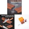 Sandalwood Doublesided Diamond Knife Sharpener With Nonslip Base For Kitchen Use