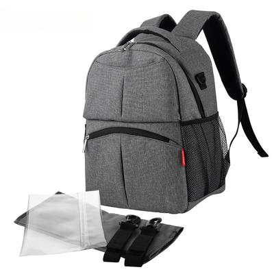 Solid Color Baby Diaper Change Backpack Multi-functional Baby Mommy Bag Waterproof Mommy Diaper Stroller Backpack