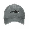 Kosatka (Orcinus orca) Kšiltovka Derby klobouk Designový klobouk Letní klobouk Sluneční klobouk Unisex Luxusní značka Dámský