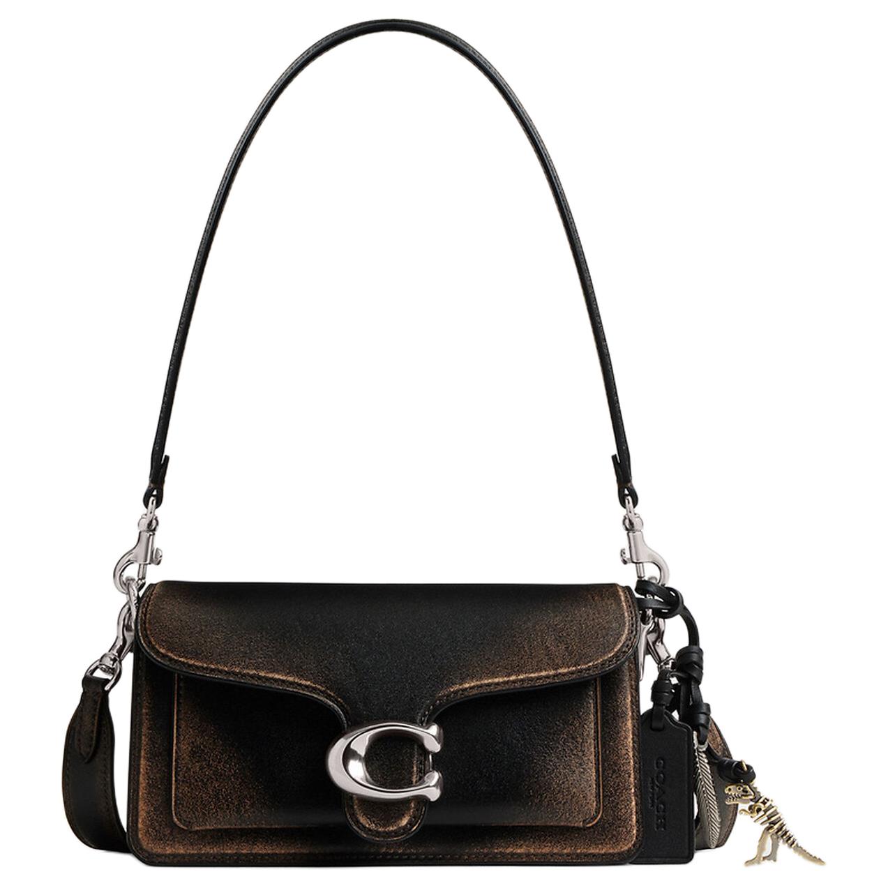

Coach Tabby Loved 20 Brand Logo Detachable Shoulder Strap Leather Crossbody Bag Small Women bags Dark-Brown CBH36-LHPMZ Basic Set (Bag+Dust Bag)