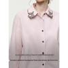ELLE French Style Embroidered Cotton Shirt