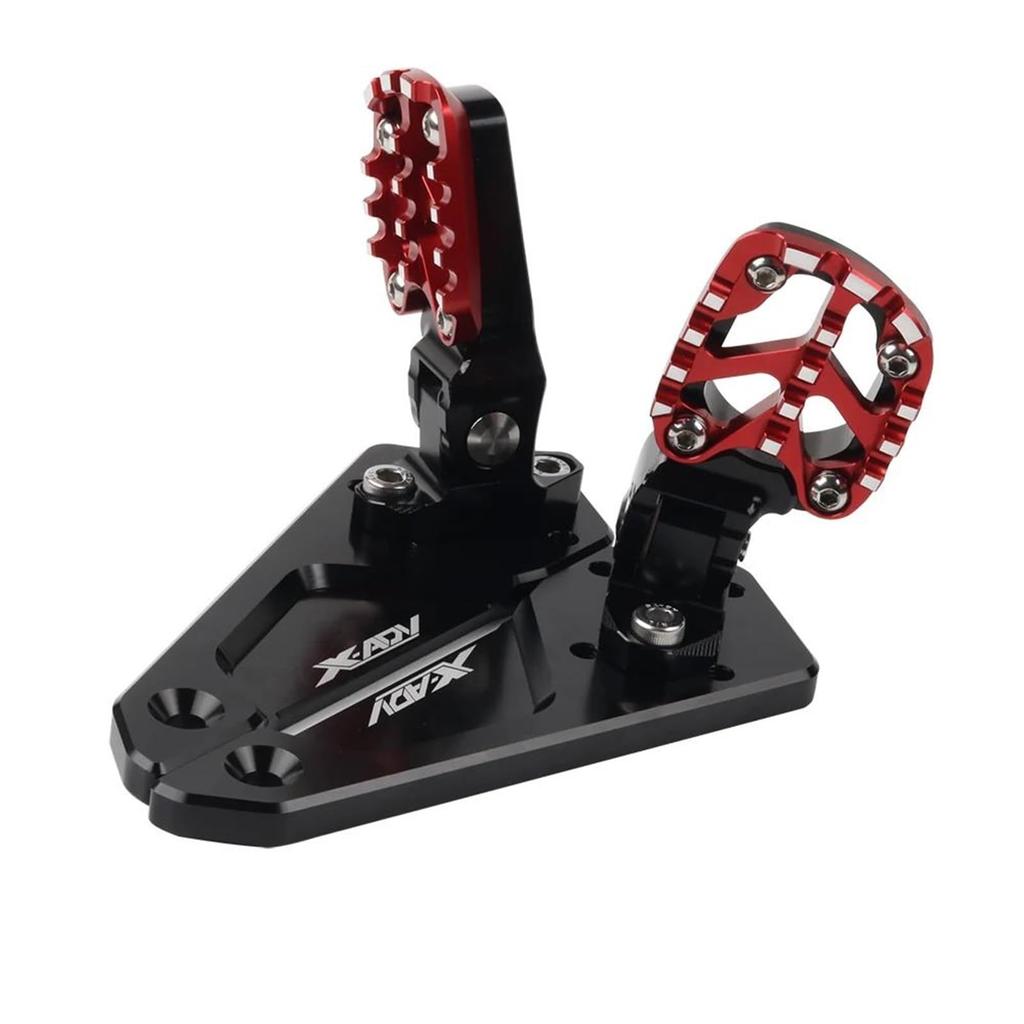 KJKLQQ 2025 X-ADV Motorcycle CNC Rear Pedal Footstand Foldable Footrest Passenger Foot Pegs for