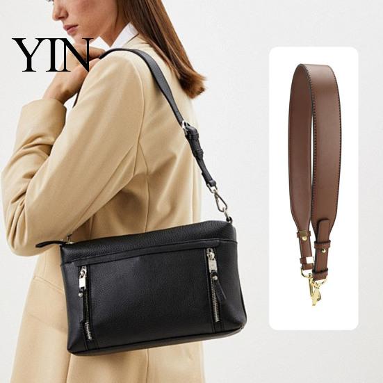 Adjustable Purse Strap Strap, Faux Leather Bag with Handbag Accessory Metal Clasps, Replacement for Tote Clutch Crossbody