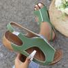 Women's Comfort Wedges Sandals  Casual Non Slip Beach Shoes Woman Roman Style Peep Toe Platform Sandals