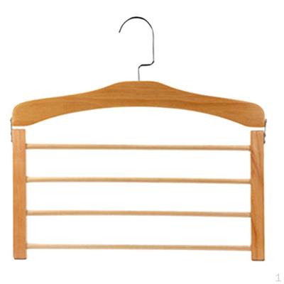 Non-slip Wooden Skirts Coat Hanger Clothes