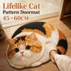 Diatomaceous Earth 3D Cat Floor Mat 45×60CM Bedroom Door Rug Creativity Bathroom Carpet  Home Decor