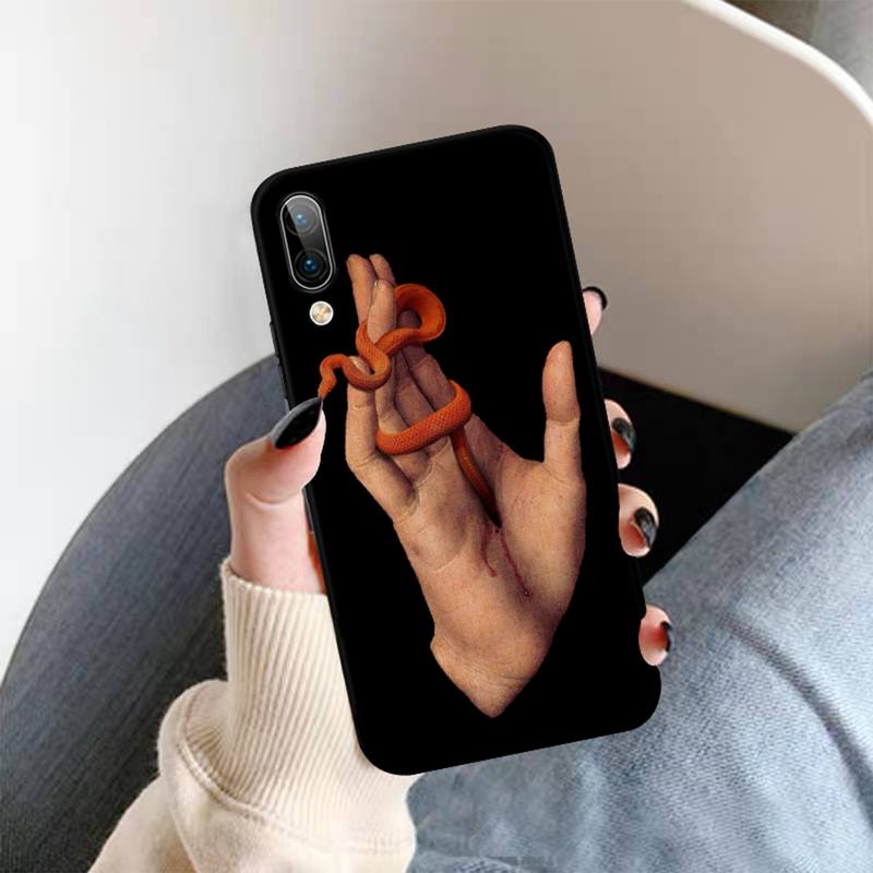 Hand Schlange Blume Schlange Handyhülle Für OPPO A9 A7 A3S A1K F5 Reno 2 Z Realme 6 5 Pro C3 Vivo Y91C Y51 Y31 Y19 Y17 Y11 V17