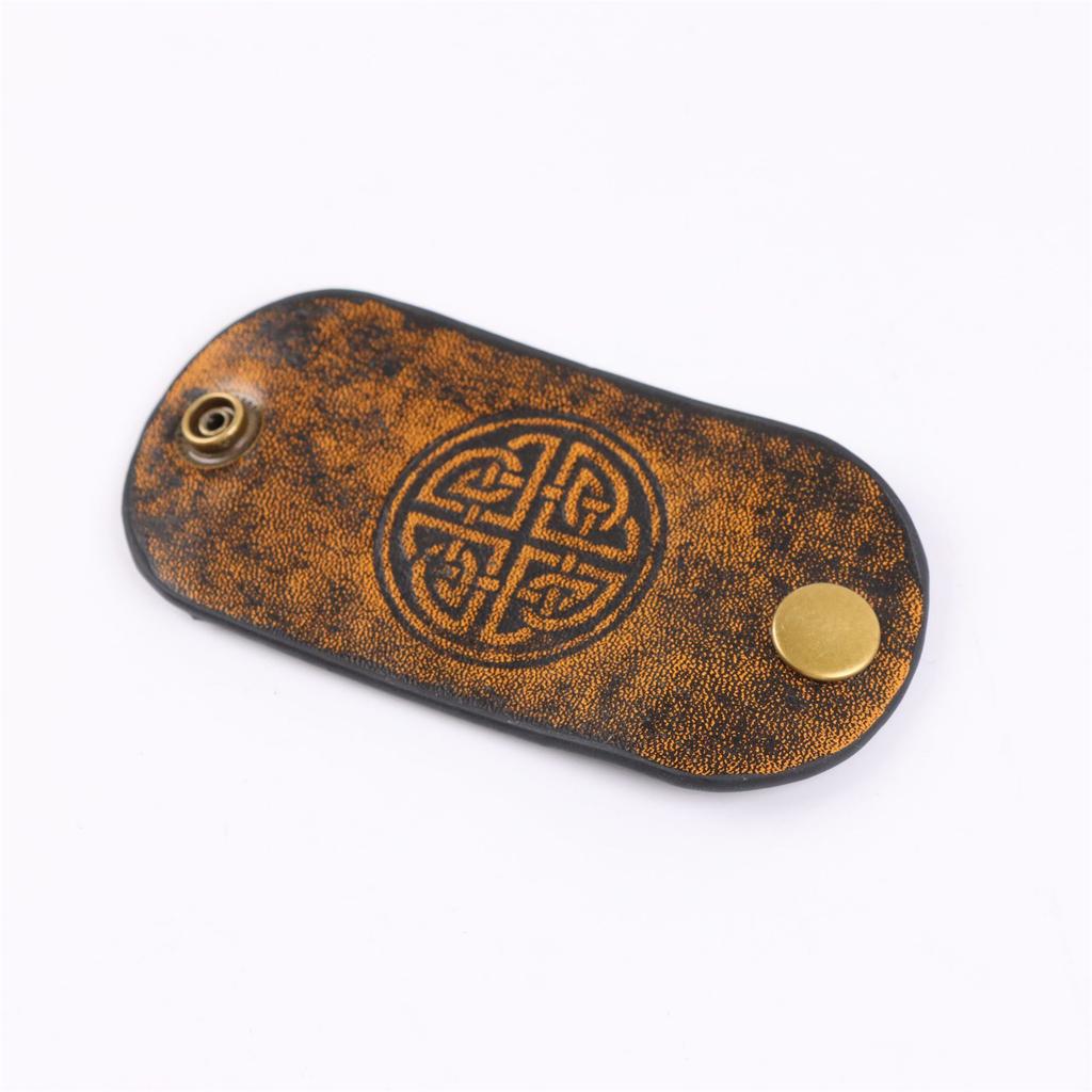 Viking Inspired Embossed PU Leather Hair Accessories Fashion Hair Ornament With Norse Symbols For Men And Women