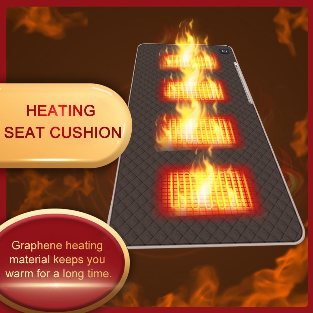 5V USB Sleeping Electric Heating Pad 4/5 Heating Zones Cushion Adjustable Temperature for Outdoor Camping Heated Electric Mat