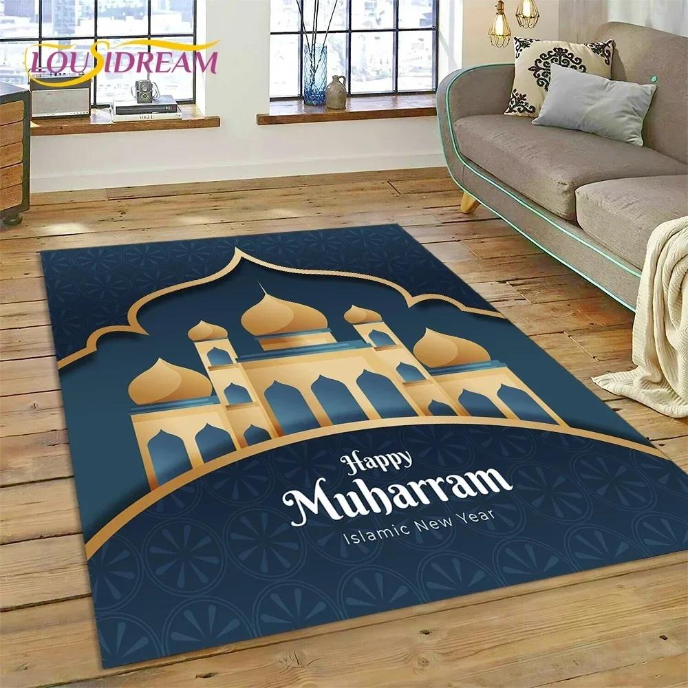 Muslimský Islám Modlitba Klečící Poly Podložky Mandala Koberec Kobereček do Ložnice Obývacího Pokoje Domácí Dekorace na Pohovku,Velká Dekorativní Podlahová Rohož