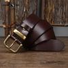Korean Style Simple Smooth Leather Belt Genuine Leather Pin Buckle First Layer Cowhide Versatile Casual Pants Belt