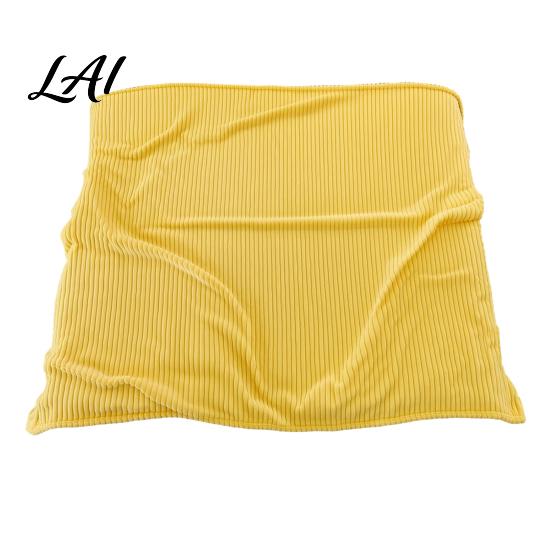 Skin Friendly Milk Velvet Throw Striped Fleece Blanket for Bed Ribbed Couch Thickened Warm Bed Soft Breathable Cozy Blankets Lightweight