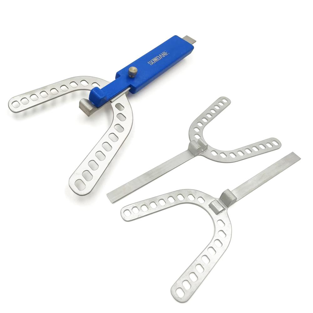 Dental ProGauge for Bite Recording 3mm/5mm Oral Centric Tray Set Impression Trays Occlusal Record Articulator Denture Repair