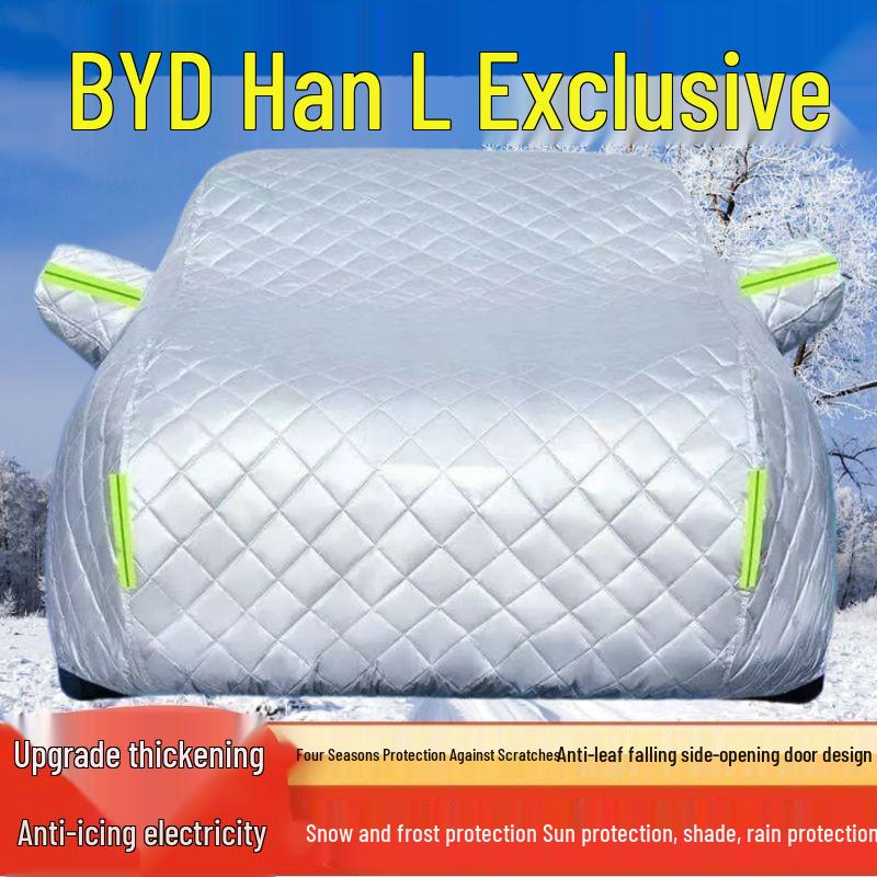 BYD Han L All-Weather Car Cover: Sun, Rain, Heat, Snow, Frost, Ice, Hail Protection.