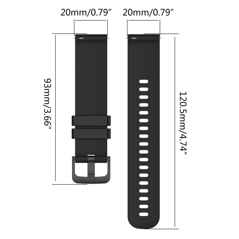 Suitable for Galaxy Watch4 Classic Bracelet Adjustable Sport Silicone Wear-resist Replacement Strap Waterproof Wristband