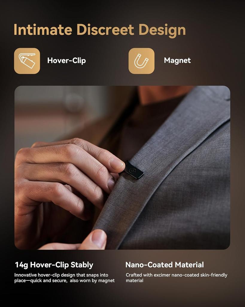 Hollyland Lark MAX 2 Ultimate Combo Wireless Microphone for iPhone/Camera/Android, AI Noise Cancel, Wireless Monitoring, Timecode
