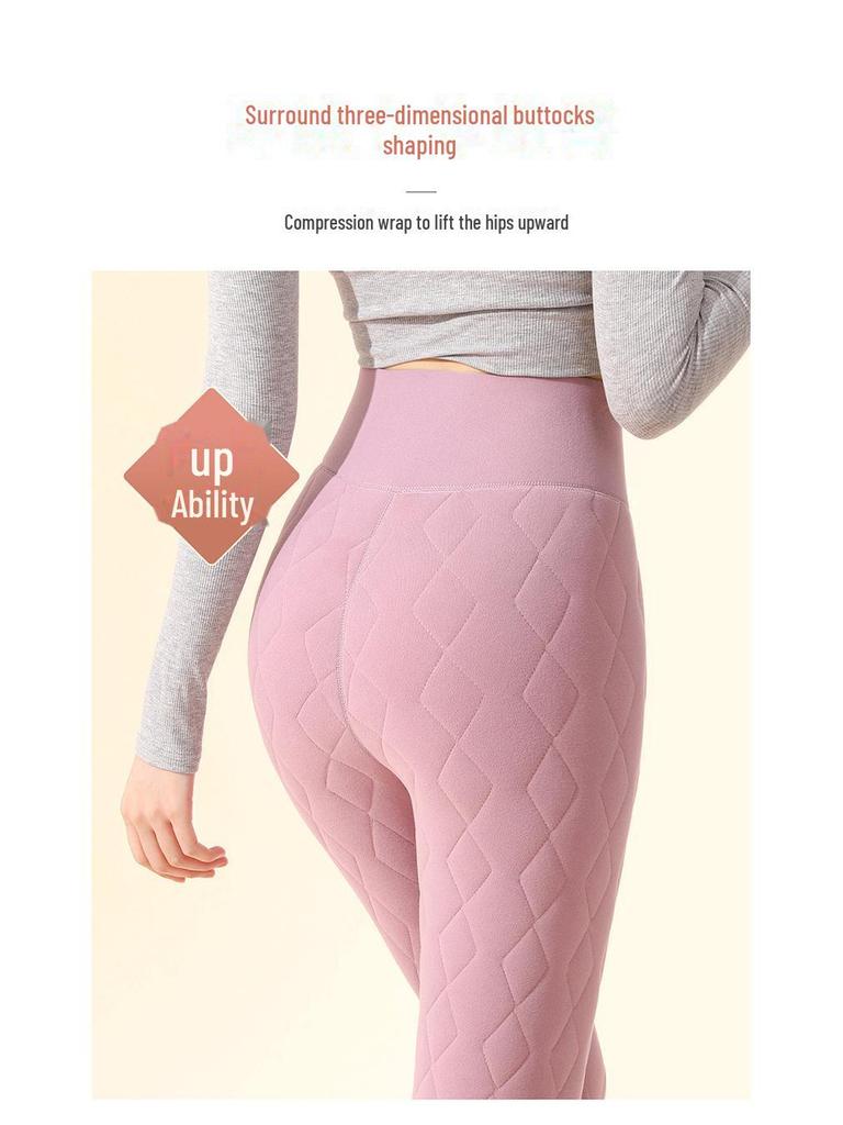 Women's High-Waist Fleece-Lined Leggings - Ultra-Thick Cashmere Winter Pants