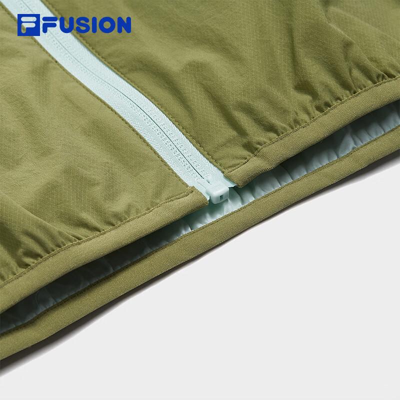 FILAFUSION Men's Color-Blocked Hooded Woven Jacket