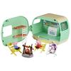 Peppa Pig La caravane des trois petits cochons, coffret de 3 figurines avec Bébé Evie, jouets préscolaires pour enfants, dès 3 ans