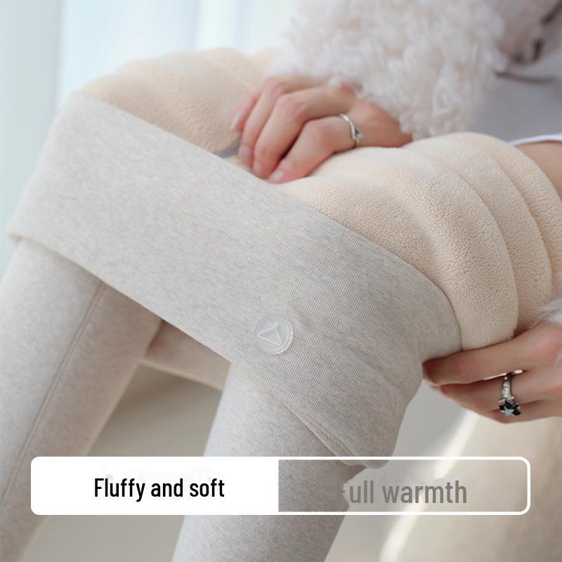 Tall Women's High-Waist Velvet-Lined Lambskin Leggings - Extra Thick, All-Match Winter Warm Pants (2024).
