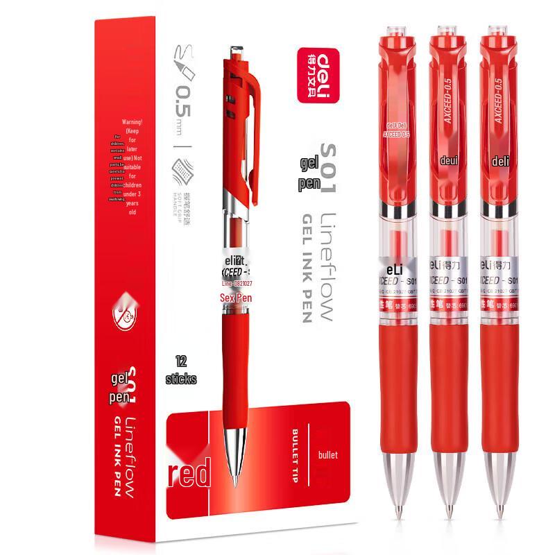 Deli S01 Ret retractable Gel Pen