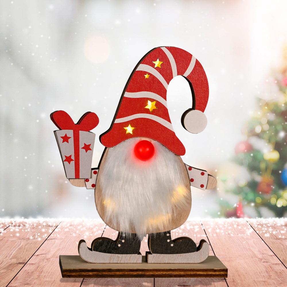 

Wooden Rudolph Whimsical With Charming Lights And Holiday Design For Christmas Festivities Wooden Rudolf Red Hat