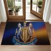 Newcastle United Football Design Crystal Velvet Rug Soft Decorative Mat for Bedroom Entrance