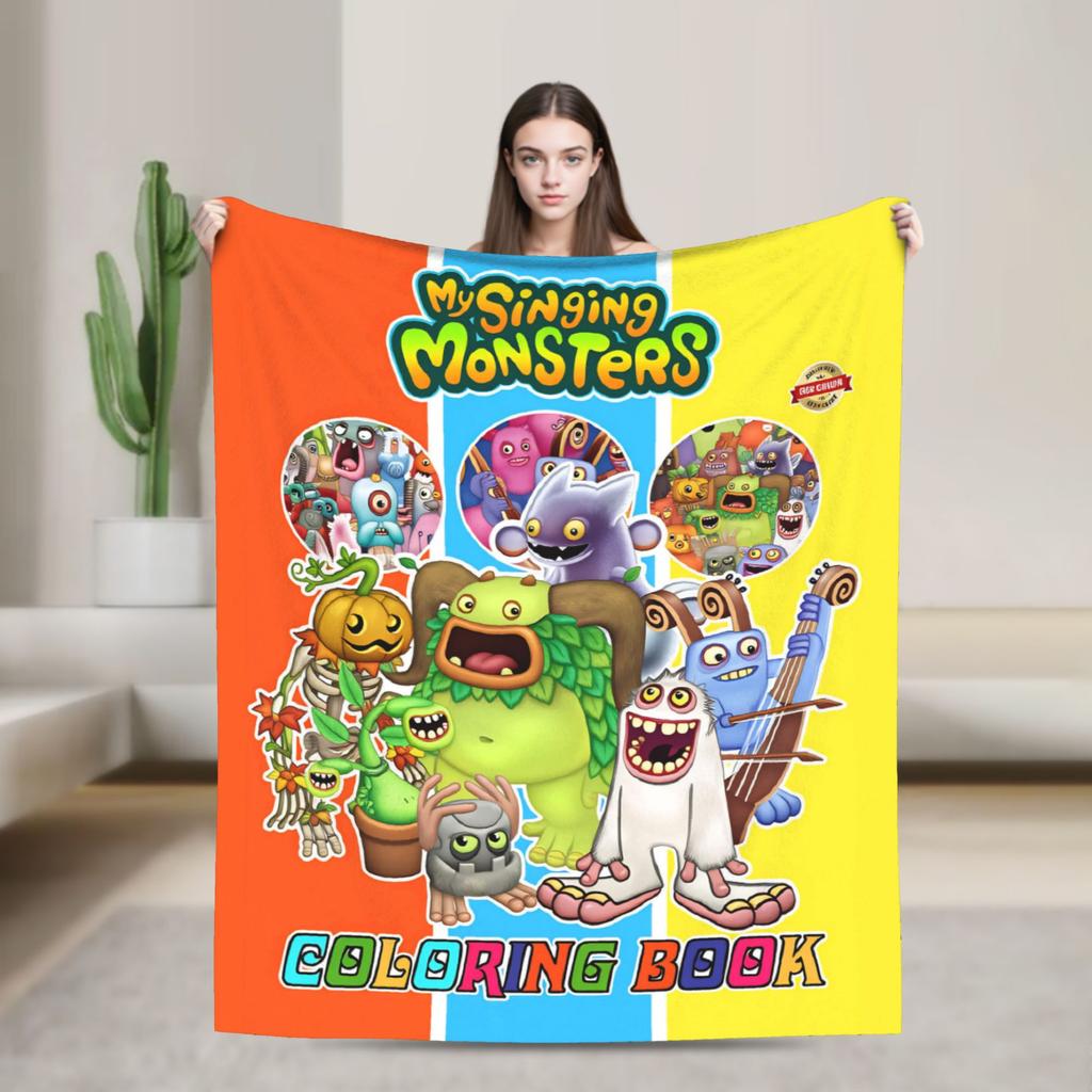 My Singing Monsters Blankets Winter  Soft Throw Blanket For Adults Chair Sofa Bed Flannel Bedspread Bed Cover