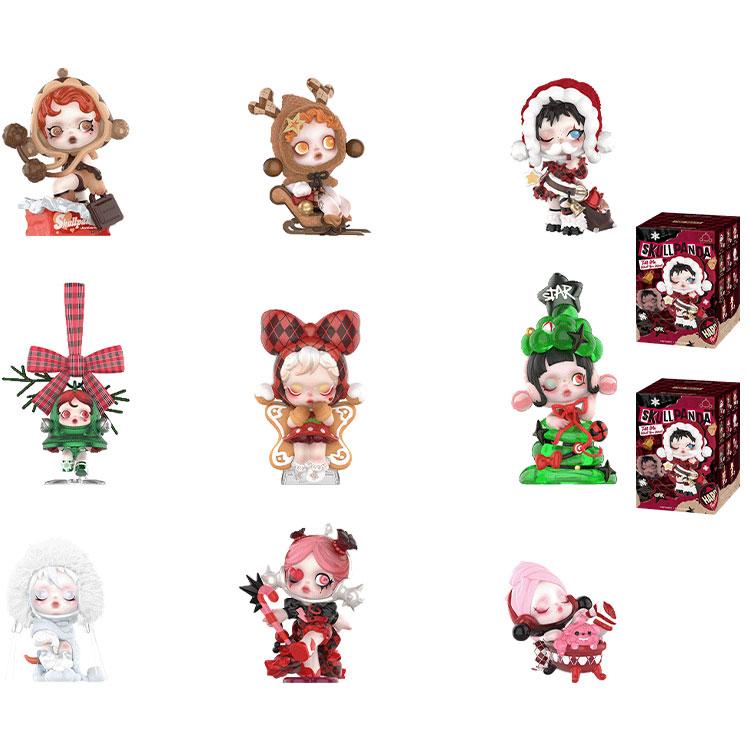 New POP MART SKULLPANDA Wishing Time Collection Figure Mystery Boxes Single Blind Box/whole Box 9 Pcs PPMT-2411-0011