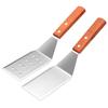 Stainless Steel Slotted Cooking Spatula for Pancakes, Steak, Pizza, and Teppanyaki