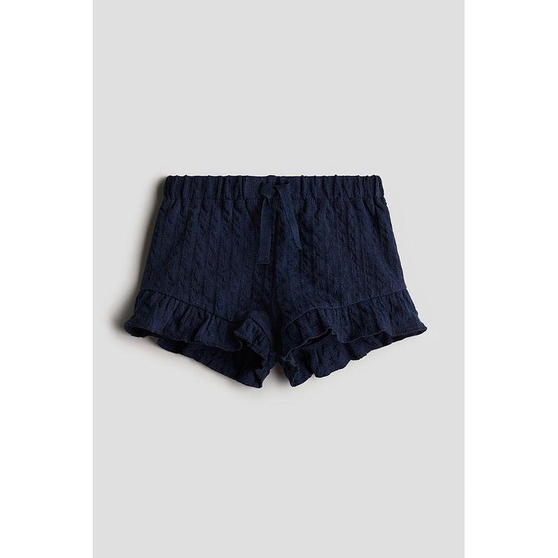 

HM Children s Clothing Baby Boy Baby Girl 2025 Summer New Arrival Soft Cotton Frill Plaid Texture Shorts 1282504