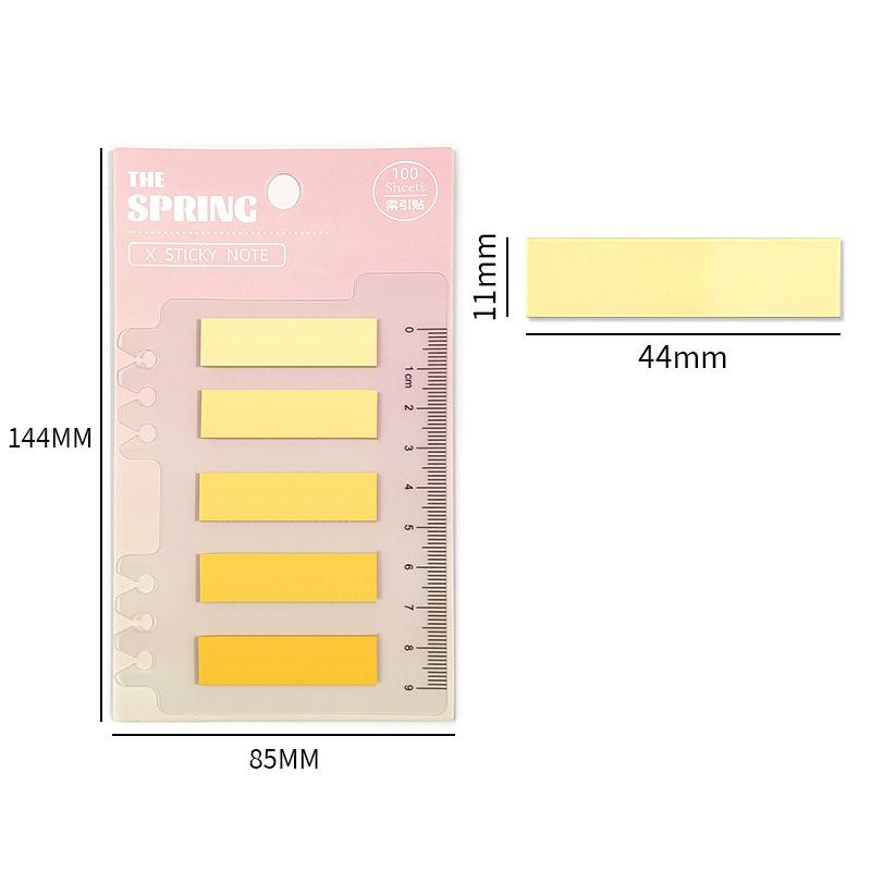 

100 листов Цветной Прозрачный Водонепроницаемый Самоклеящиеся заметки-индексы для листов на кольцах Школьные Офисные Школьные Канцелярские Принадлежности