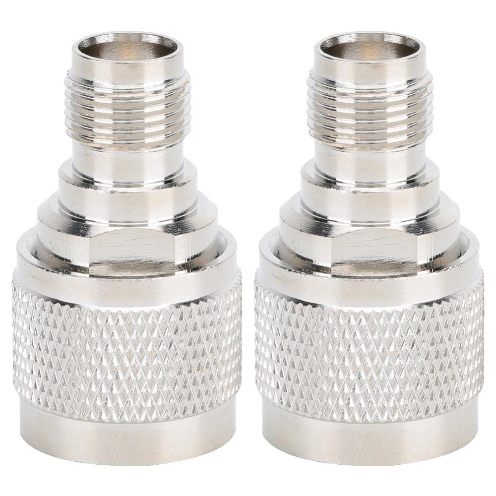 

2PCS Portable RF Coaxial Cable Adapter High Performance Gold Plated Connector RF Connection 2PCS