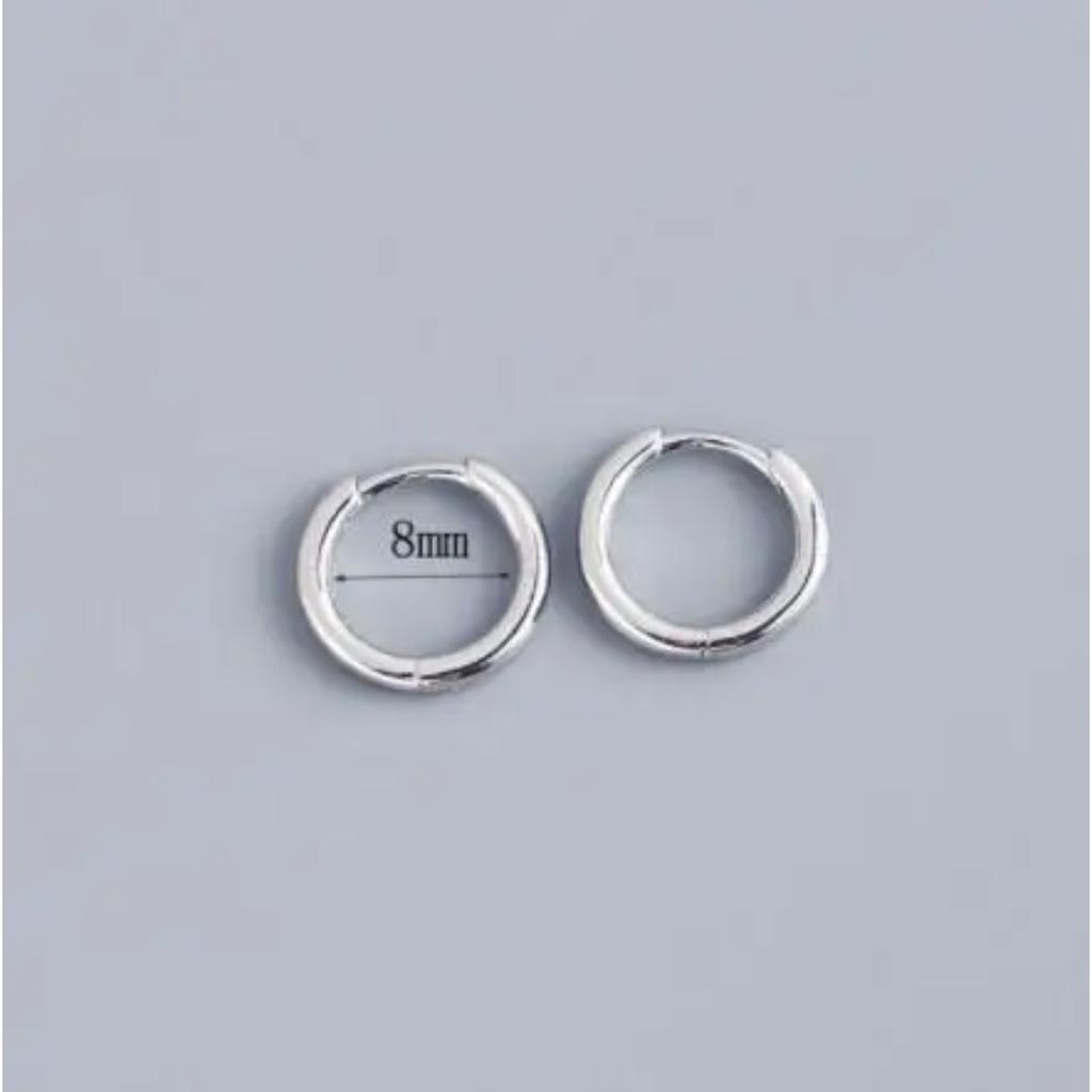 2 PZ Orecchini a Cerchio Quadrati Colore Oro Donna Uomo Acciaio Inossidabile Huggie Minimalista Punk Unisex Rock Orecchini Gioielli Piercing