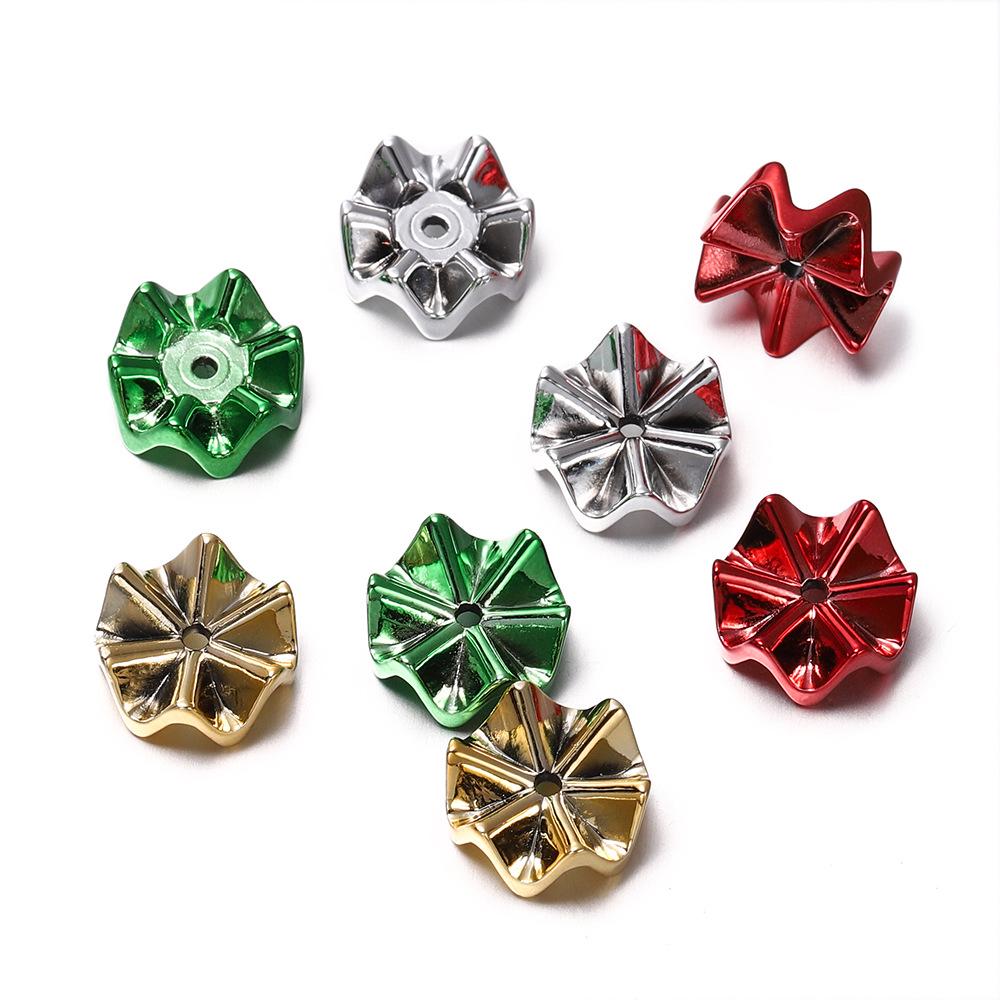 

Праздничный набор акриловых бусин: Рождественская елка, бант и снеговик - мультяшные аксессуары сделай сам 4 pieces per pack