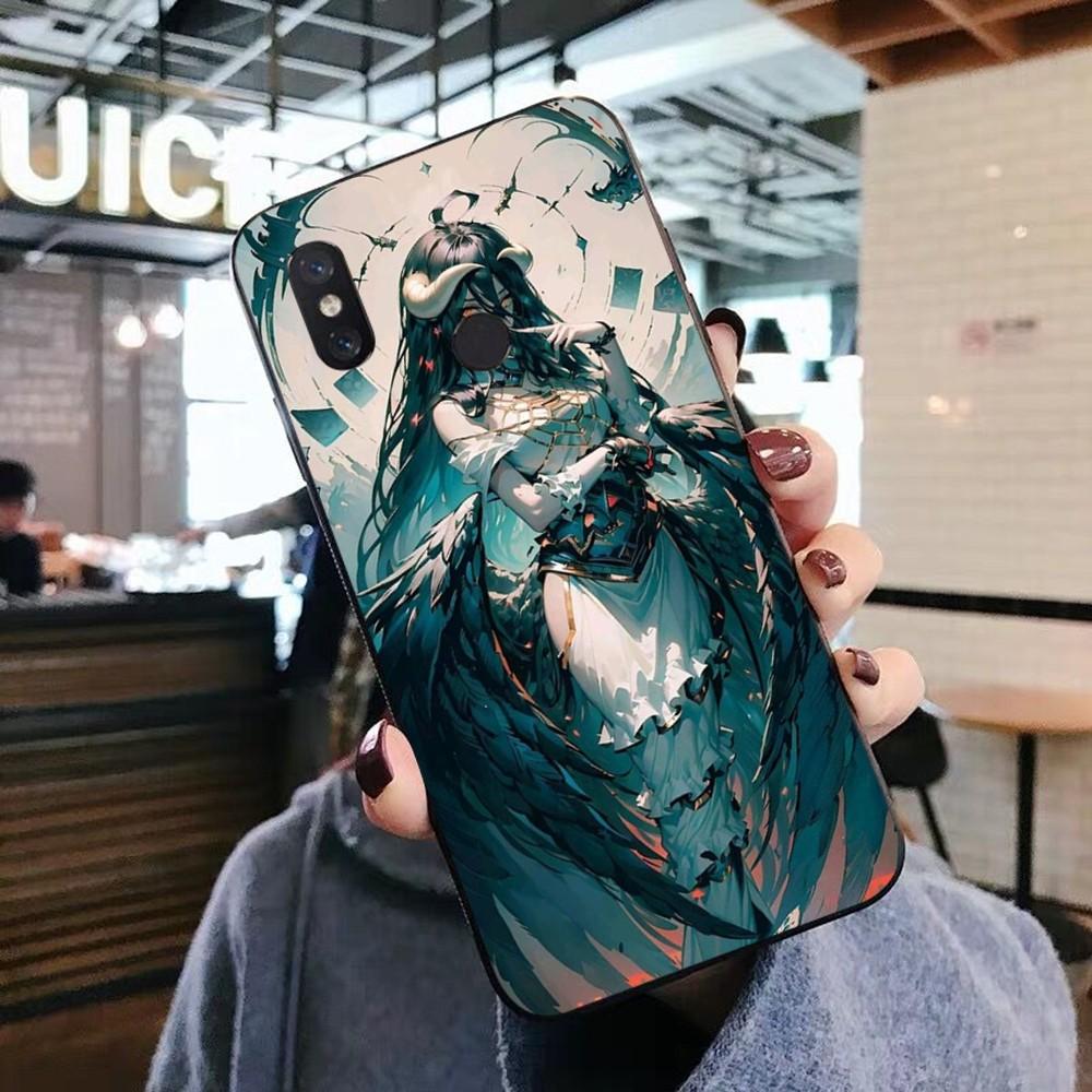 Anime Overlord Albedo Phone Case For Xiaomi Mi 5X 8 9 10 11 12 Lite Pro 10T PocoX3pro PocoM3 Note 10 Pro Lite