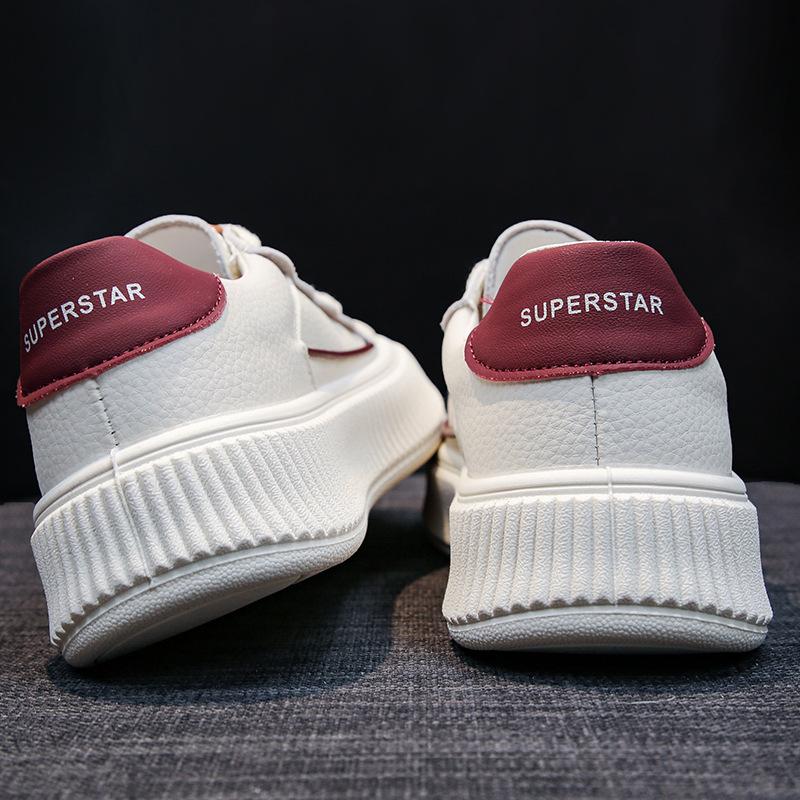 Thick Bottom Breathable White Women's Shoes Women's Summer Autumn New Versatile Muffin Casual Sports Skate Shoes