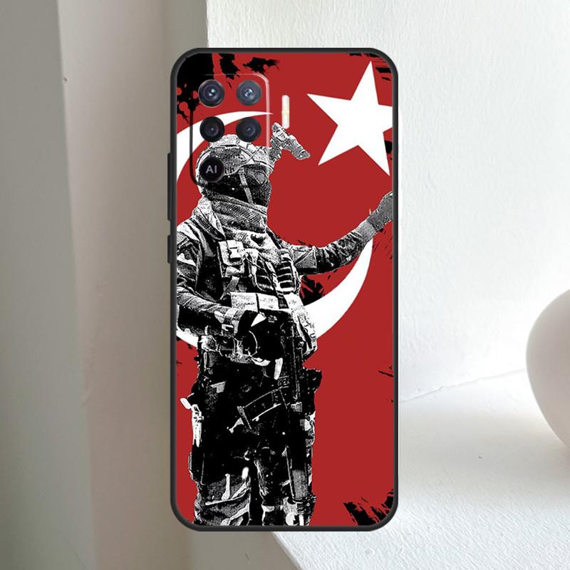 Turkey Turkish Flag For OPPO A80 A60 A40 A5 A6 Pro A15 A17 A57 A16 A76 A96 A18 A38 A58 A78 A98 A54 A74 A94 Case