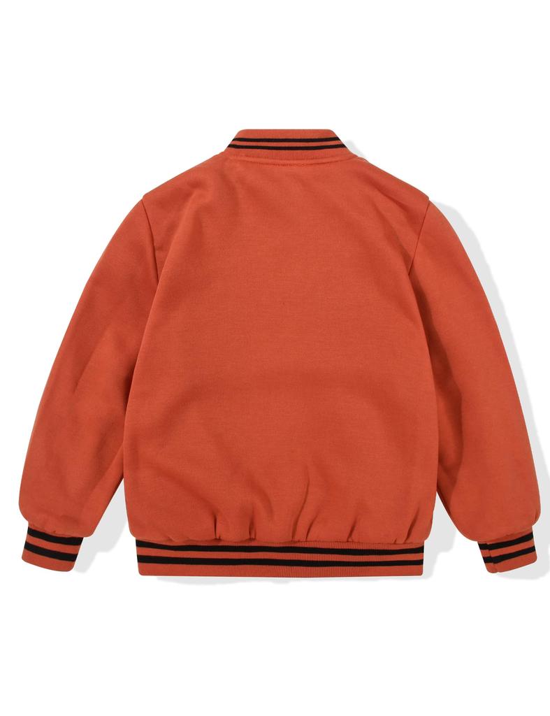 MYJAJAYI Wendbare Blouson Baseball- oder Sukajan-Jacke für Orange und Größe und Winter Kinderjacke, Jacke, Jungen, Unisex, Schwarz, 10, Frühling, Herbst,
