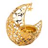 Kunst Kerzenständer Goldene Mondform Metall Modern Romantisch Stressabbau Kunst Kerzenhalter