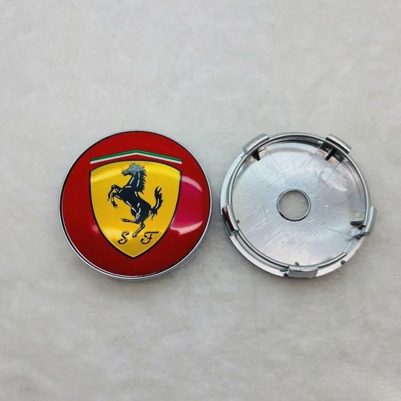 1 ks 60mm pro kryt kola vozu Ferrari Modifikace ocelového ráfku Univerzální Zlaté Logo Výstavní Znak Dekorace Samolepky Příslušenství