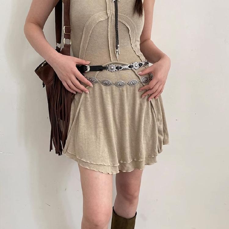 Female Belt Decorative Thin Waist Belt Black Leathers Belts for Dress Jeans